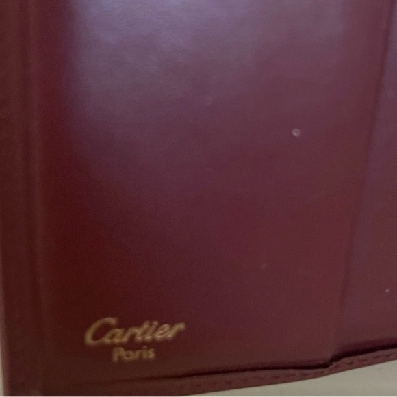 Cartier Burgundy Wallet with Gold Accents - Picture 3 of 10